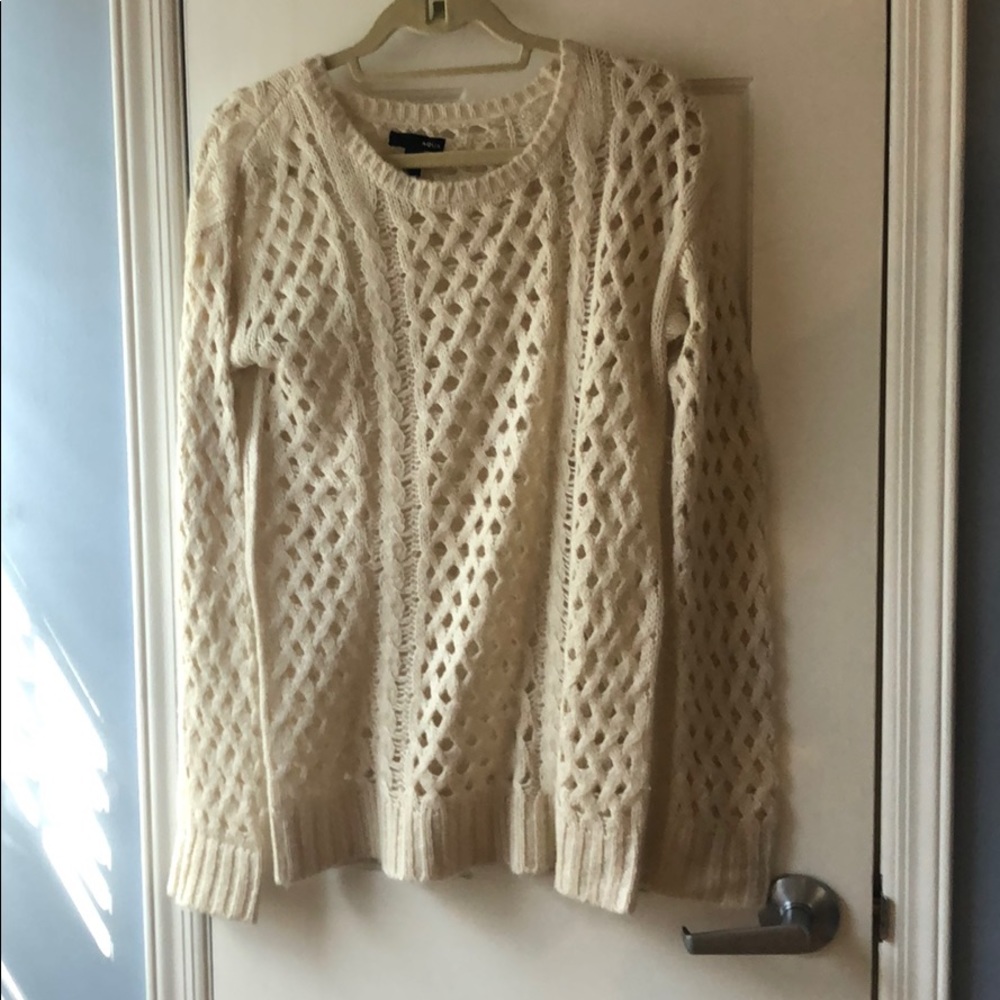 Aqua Holey sweater - Small